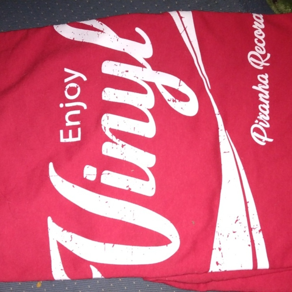 Enjoy Vinyl Red Graphic T-Shirt